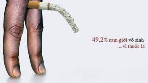 Thuốc lá là một nguyên nhân gây vô sinh ở nam giới