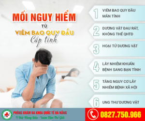 Viêm nhiễm do không cắt bao quy đầu