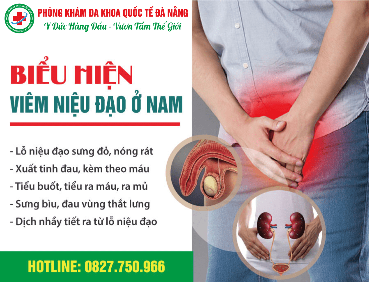 Dấu hiệu viêm niệu đạo ở nam giới