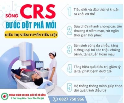 Chữa viêm tuyến tiền liệt hiệu quả bằng công nghệ mới - Sóng cao tần CRS