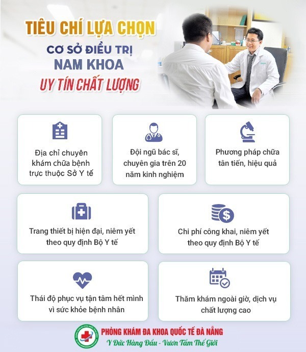 Tiêu chí chọn địa chỉ khám nam khoa ở Đà Nẵng