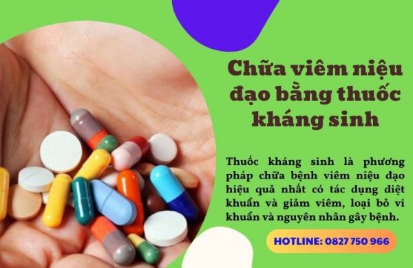 sử dụng thuốc kháng sinh chữa viêm niệu đạo 