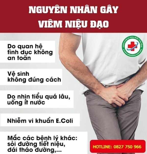 nguyên nhân gây ra viêm niệu đạo ở nam giới