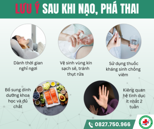 Một số lưu ý sau khi nạo phá thai