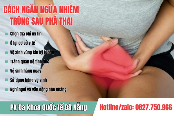 Cách phòng ngừa nhiễm trùng sau phá thai