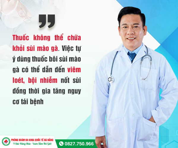 Phương pháp điều trị sùi mào gà bằng thuốc