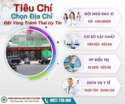 Tiêu chí chọn địa chỉ đặt vòng tránh thai Đà Nẵng