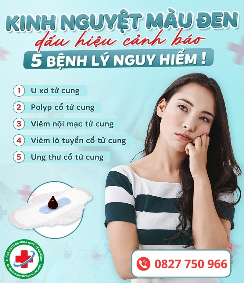 Rối loạn kinh nguyệt ra máu đen là gì?